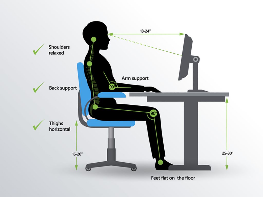Características de una buena silla ergonómica de oficina